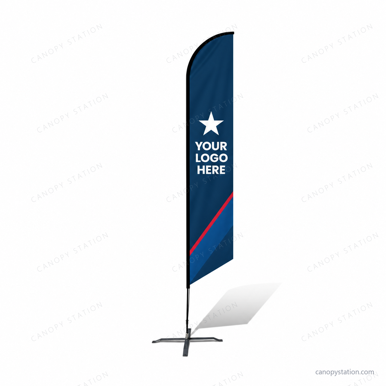 BLADE FEATHER FLAGS with custom printed graphics