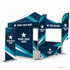 Dye Sublimated Canopy Package 10 with YOUR LOGO HERE sample artwork