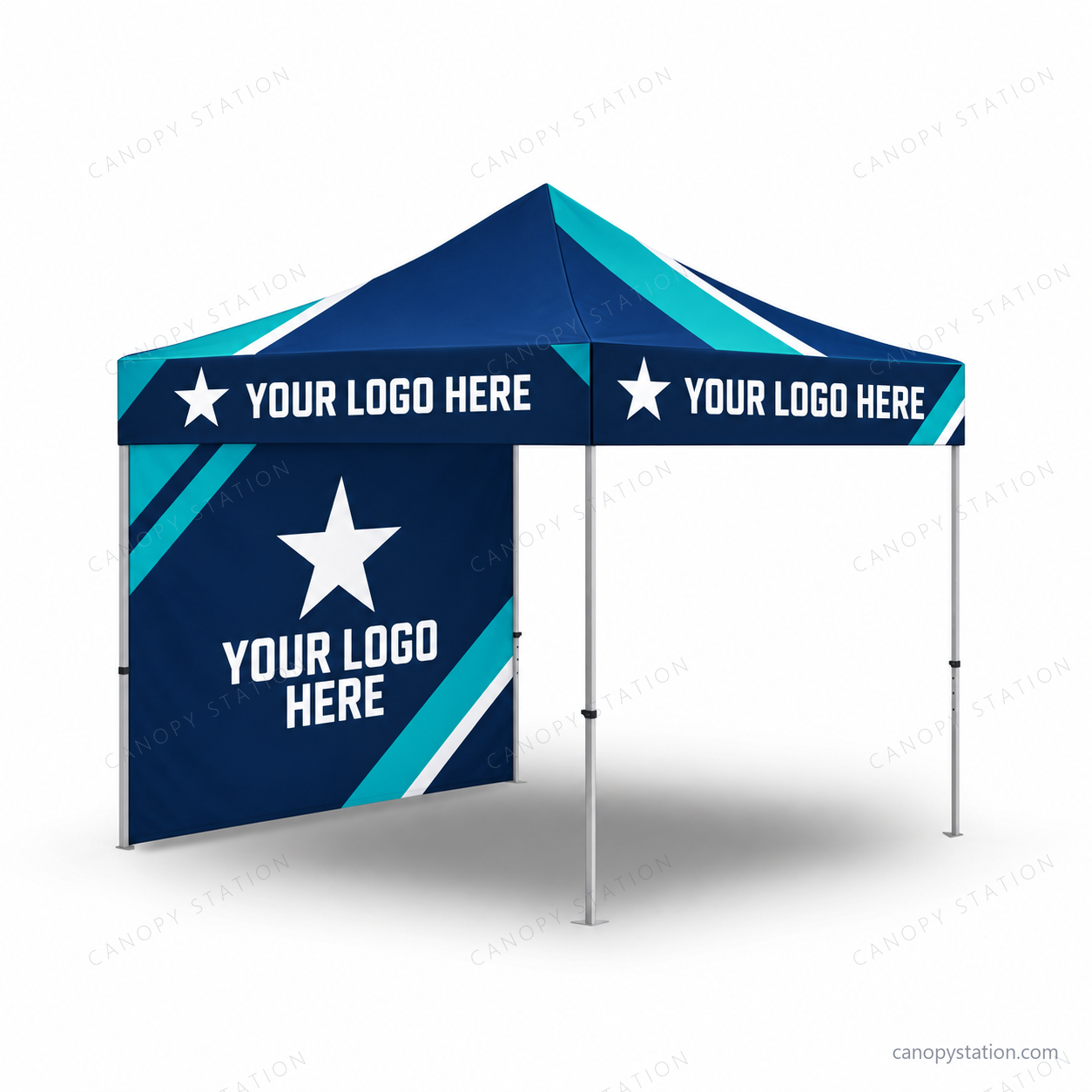 Dye Sublimated Canopy Package 2 with YOUR LOGO HERE sample artwork