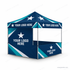 Dye Sublimated Canopy Package 4 with YOUR LOGO HERE sample artwork