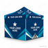 Dye Sublimated Canopy Package 6 with YOUR LOGO HERE sample artwork