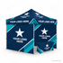 Dye Sublimated Canopy Package 7 with YOUR LOGO HERE sample artwork