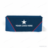 convertible throw table covers in navy and blue with white YOUR LOGO HERE star artwork